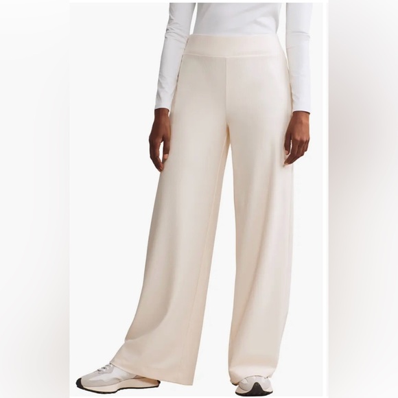 RHONE Cream Wide-Leg Pants NWT - Picture 1 of 9